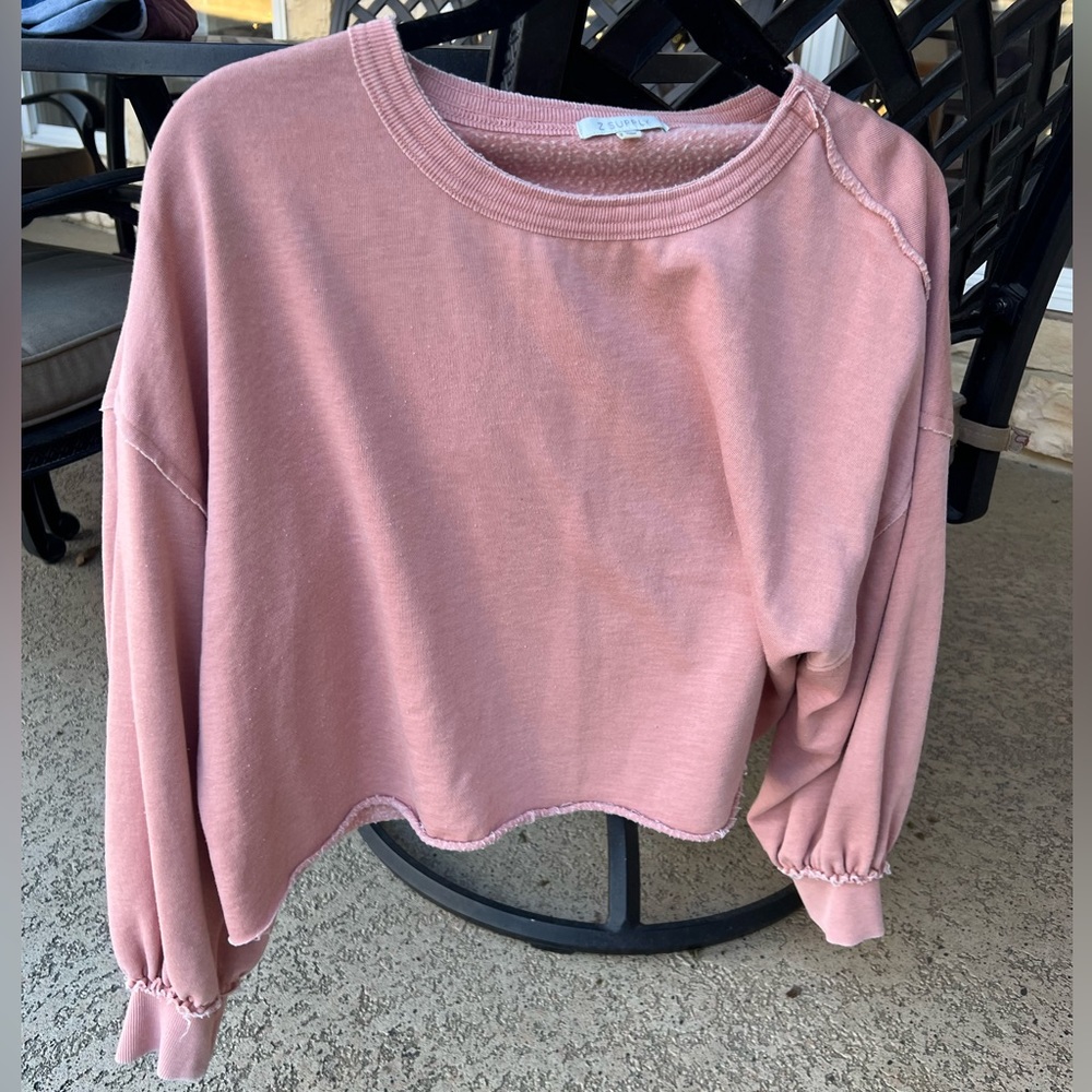 Z Supply Blush Pink Sweatshirt. Size M.